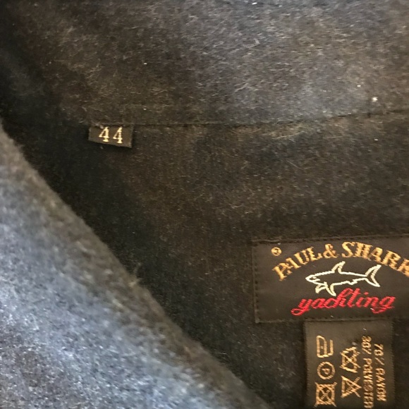 Paul & Shark Yachting Men XL 44 Shirt Navy Italy - Picture 6 of 7